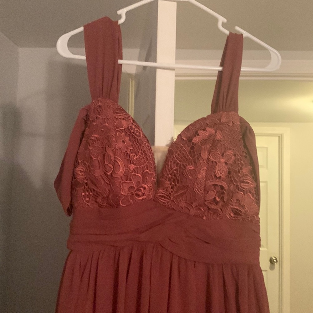 Rust colored long dress